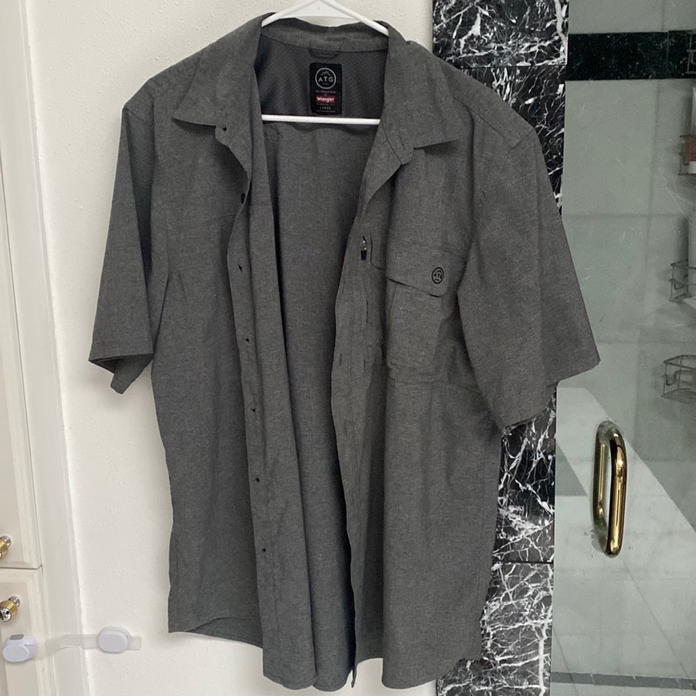 Mens button up tshirt